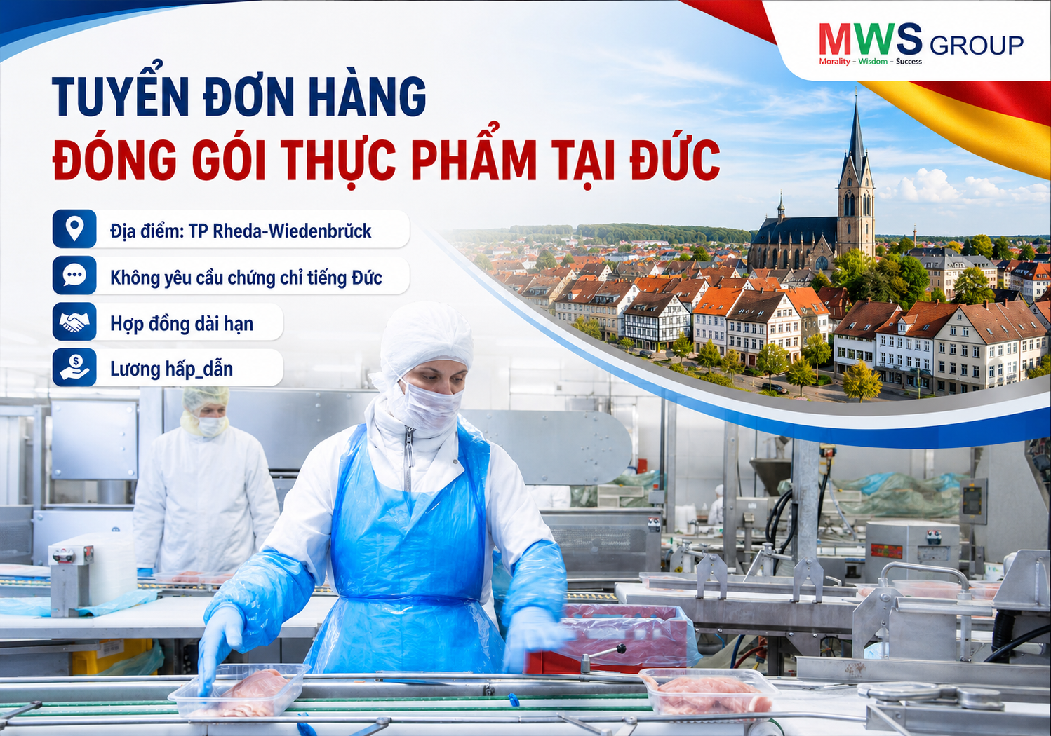 đóng gói thực phẩm tại Đức